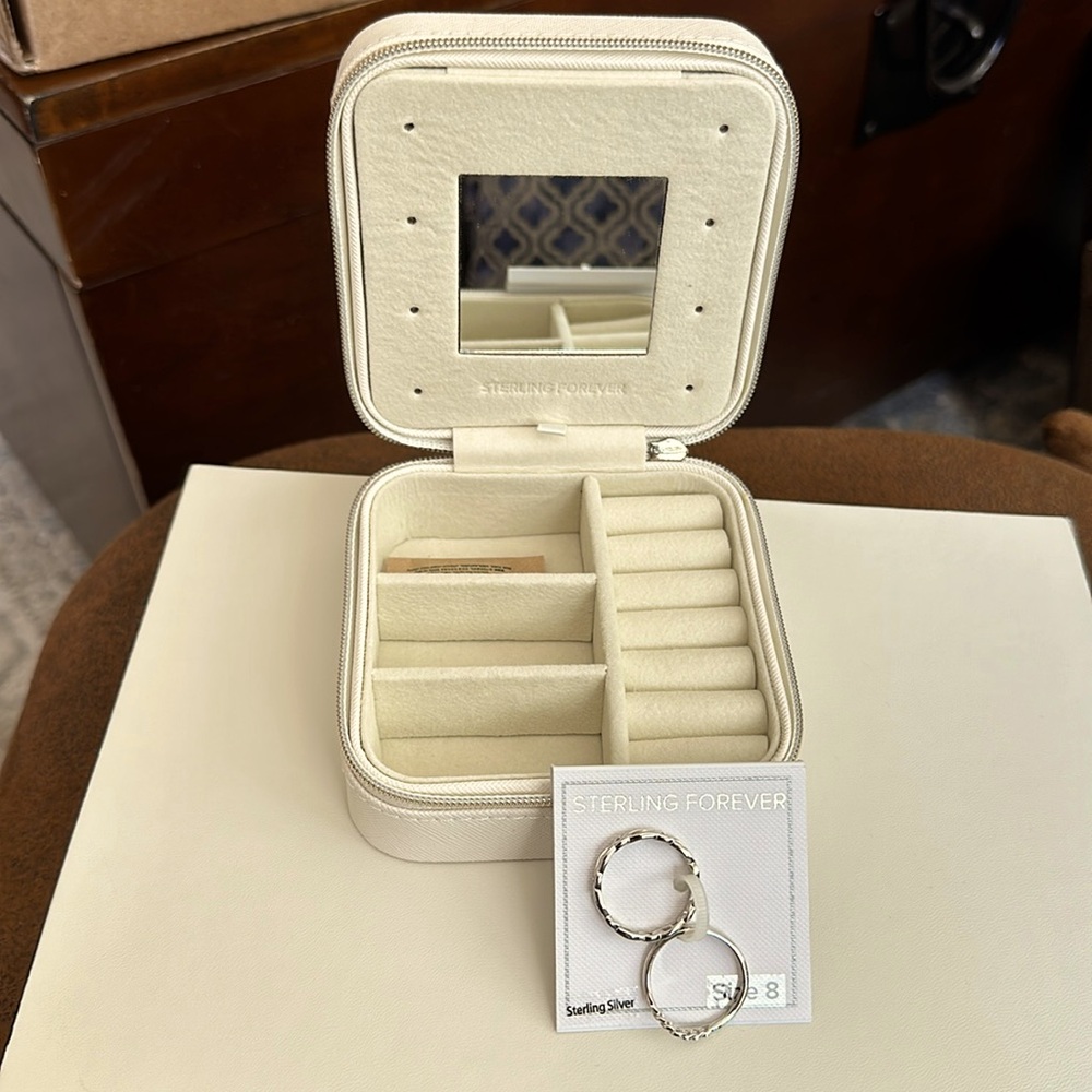 Sterling Forever NIB  Stack rings size 8 - Authentic-warranty included.